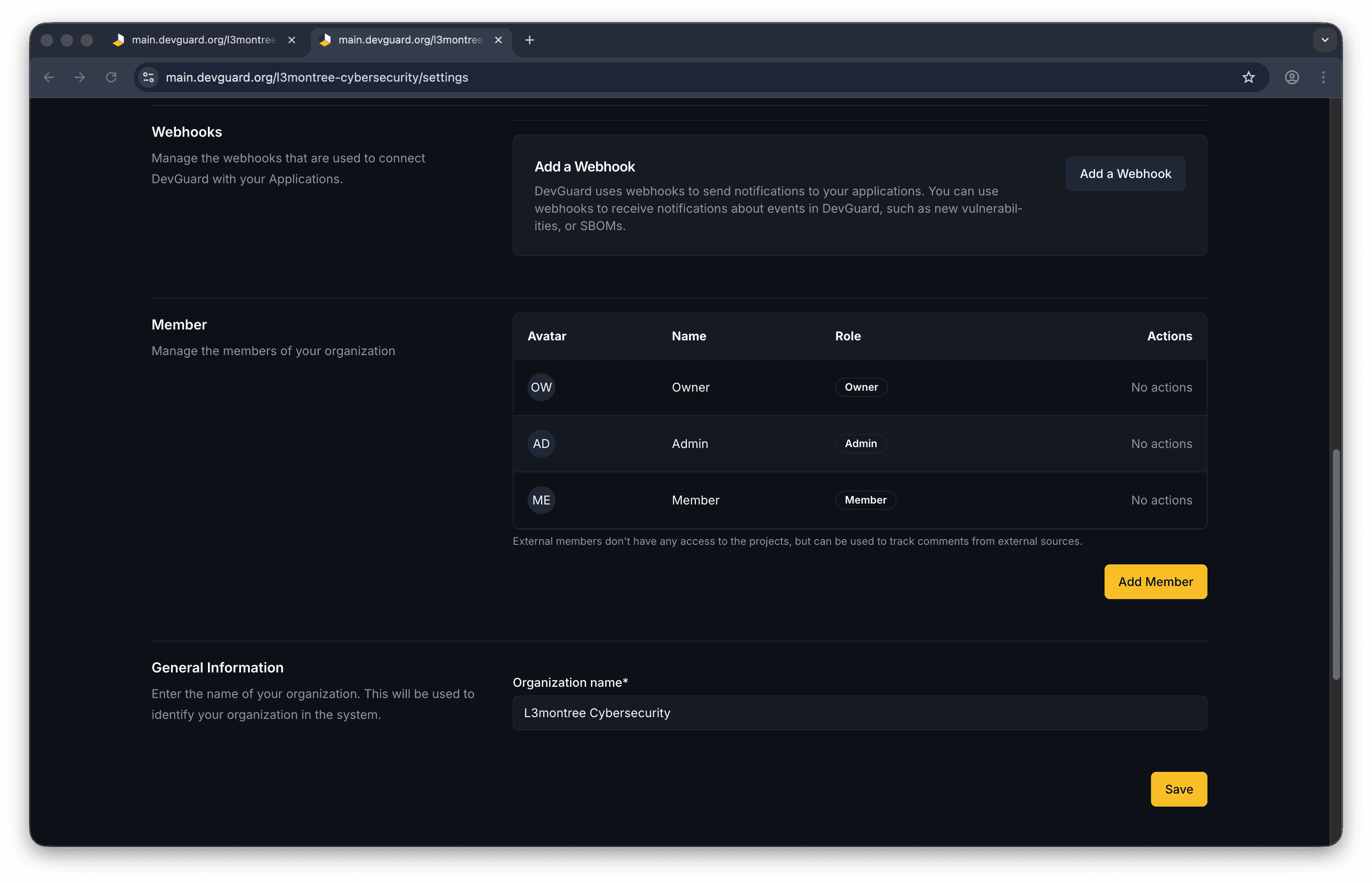 Add Member to Organization