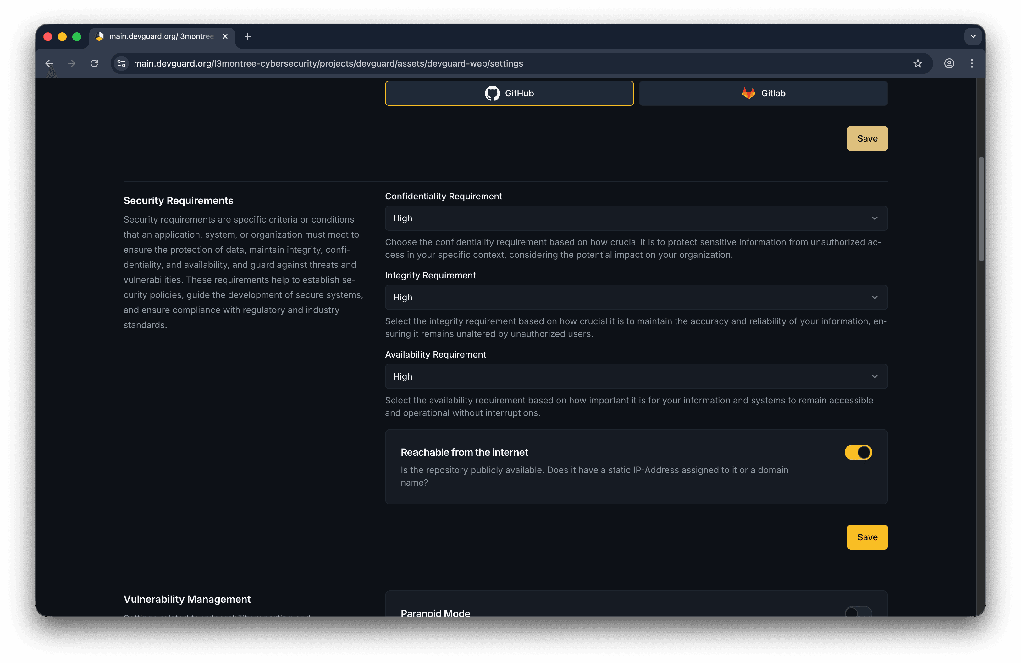 Select Reachable from Internet