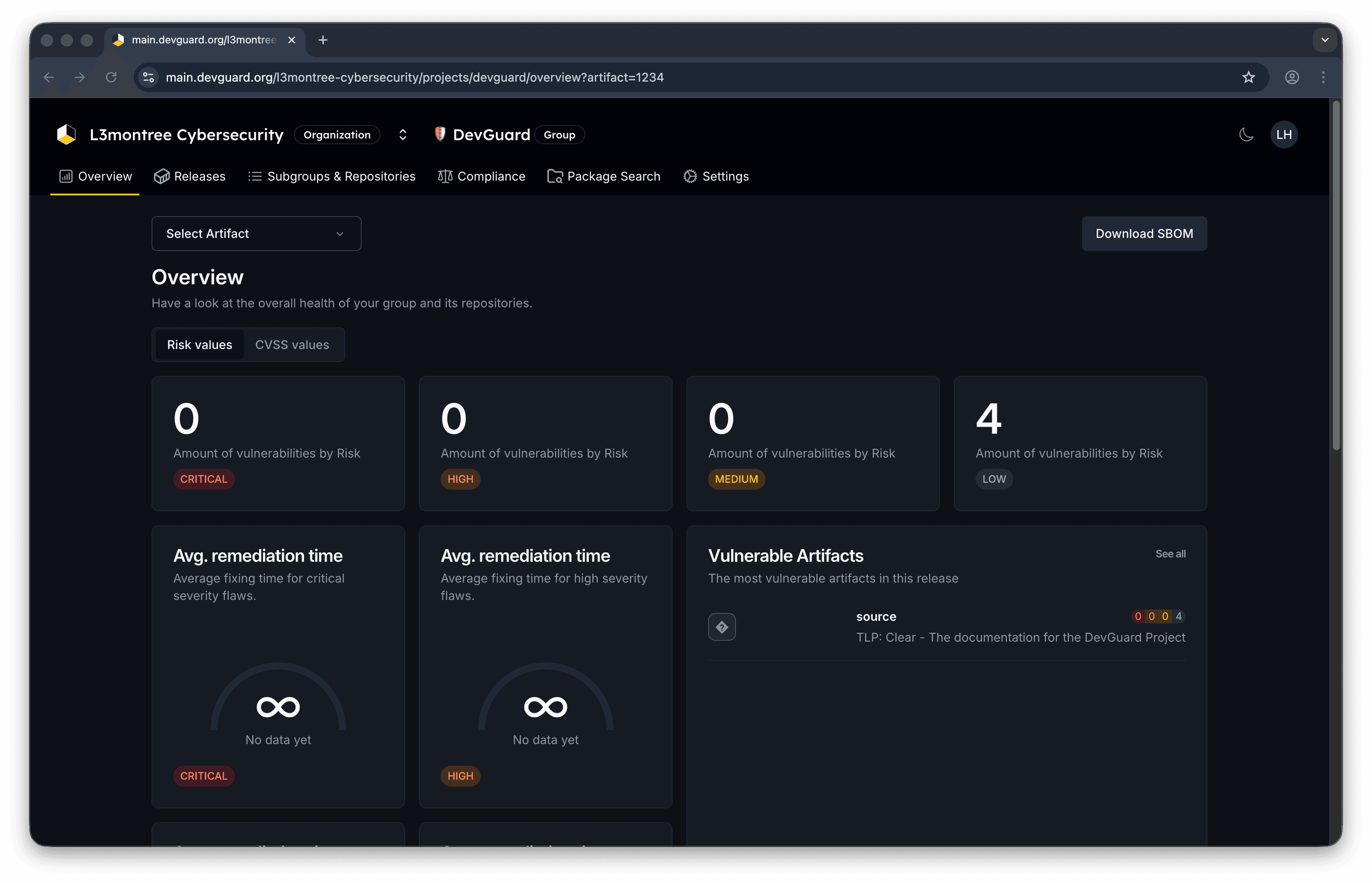 SBOM Overview Download